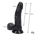 RYAN Dildo Gerçekçi Et Dokusunda Realistik Zenci Penis 21 CM 2