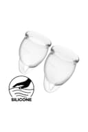 Satisfyer Feel Confident Menstrual Cup Yarı Şeffaf 6