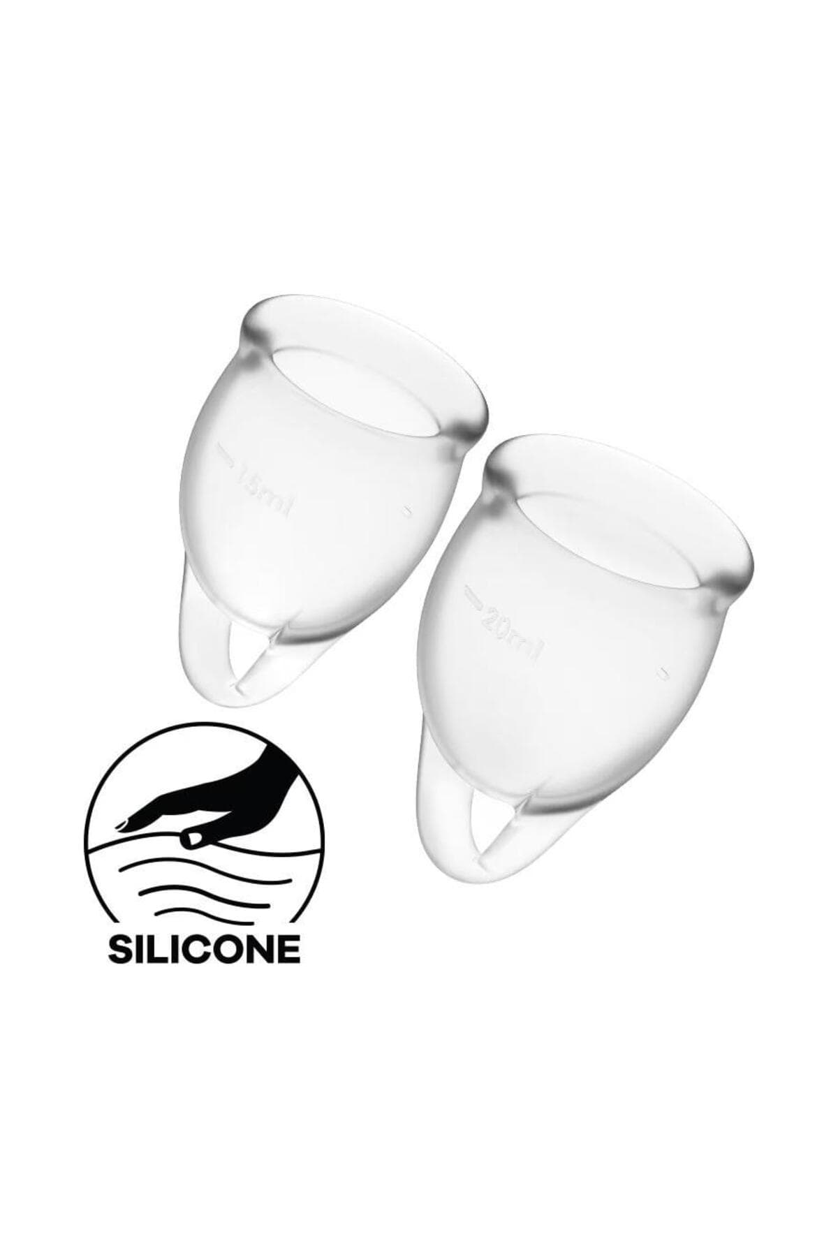 Satisfyer Feel Confident Menstrual Cup Yarı Şeffaf 6