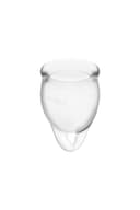 Satisfyer Feel Confident Menstrual Cup Yarı Şeffaf 8