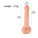 Belden Bağlamalı Strapon Realistik Dildo 17 cm 3