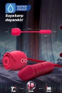 Rabixy Rose Trio İtişli ve Emişli Vibratör 2