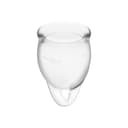 Satisfyer Feel Confident Menstrual Cup Yarı Şeffaf 4