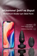 Döner Işıklı Anal Plug 360 Derece Dönen Başlık Işıklı Uzaktan Kumandalı RBXY-TR025, one size 4