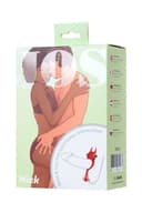 JOS NİCK Kuyruklu Penis Halkası, silikon, kırmızı, 13,5 cm 2