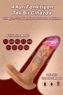 Giyilebilir Gerçekçi Vibratör Uzaktan Kumandalı Dildo 2