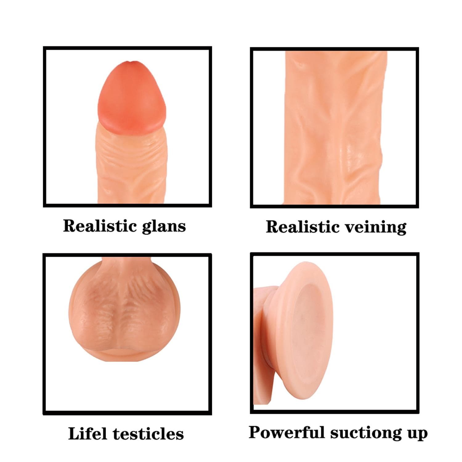 Belden Bağlamalı Strapon Realistik Dildo 17 cm 4