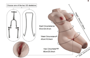Hareketli İskelet Sistemli Yarım Vücut Mastürbatör 9 Kg 6
