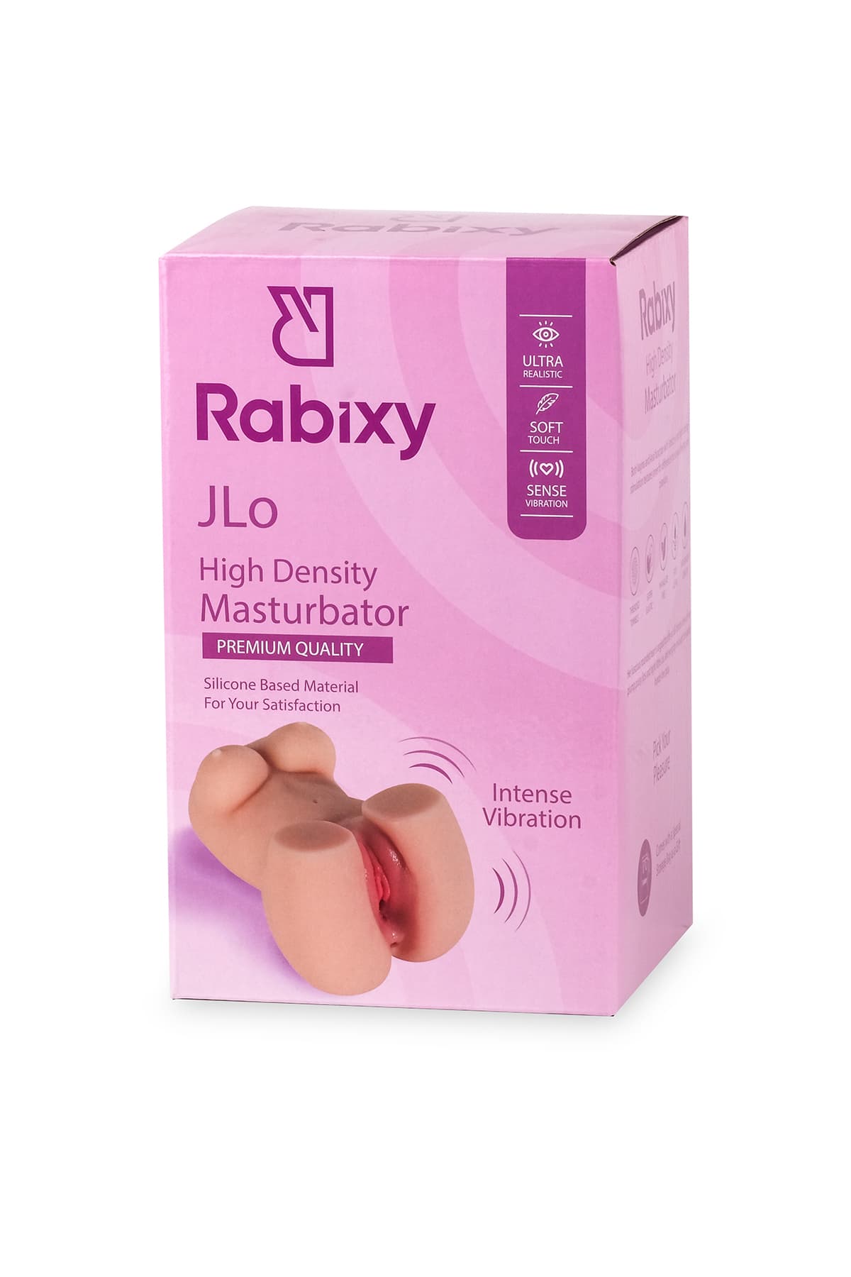 Rabixy JLo Anal Vajinal 2 Girişli Titreşimli Gerçekçi Mastürbatör 10