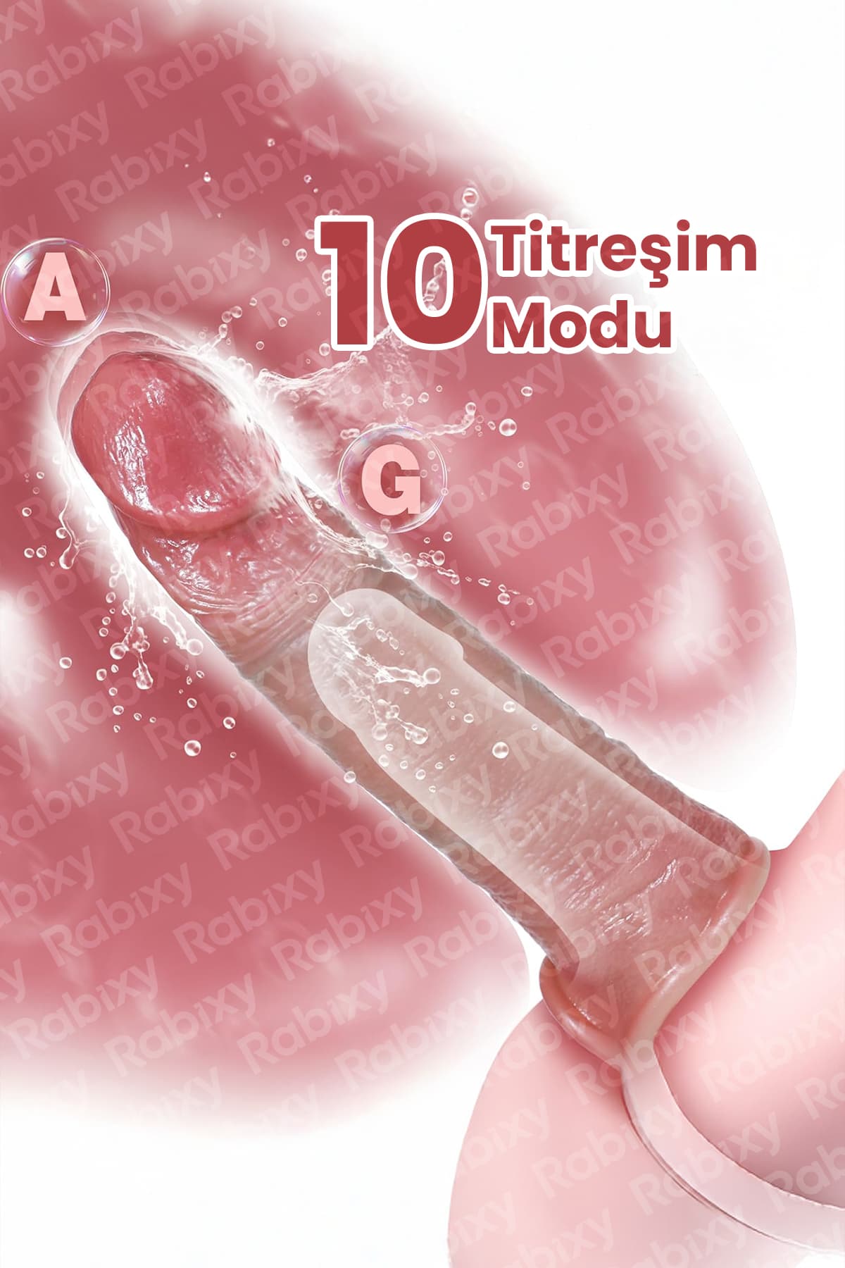 Rabixy Uzaktan Kumandalı Titreşimli Penis Kılıfı 3