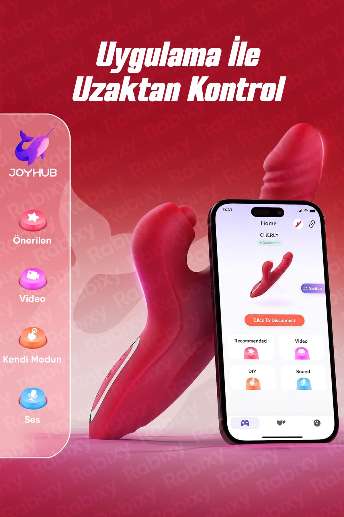 Rabixy 4 Fonksiyonlu Rabbit Vibratör 3