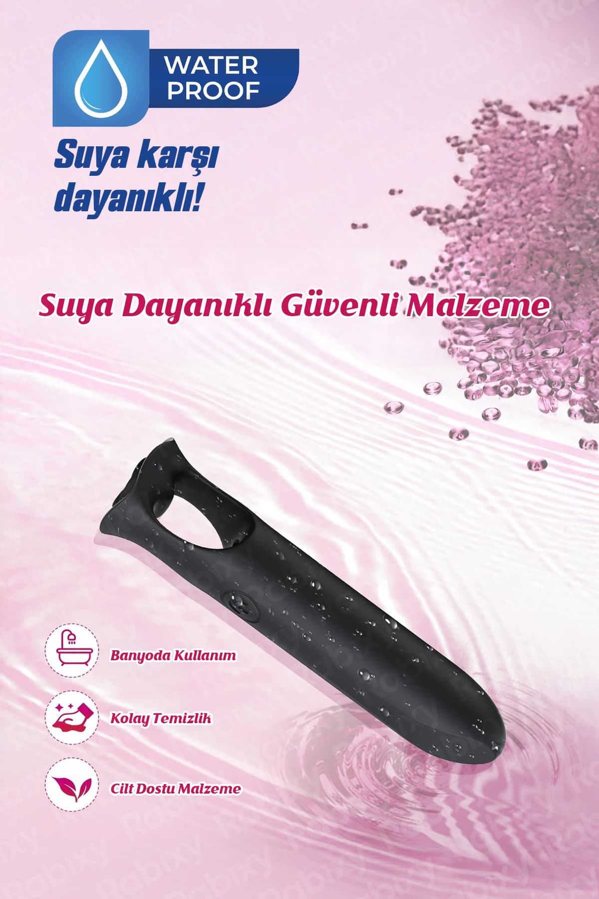 Rabixy Mobil Uygulamalı Ergonomik Bullet Vibratör 2