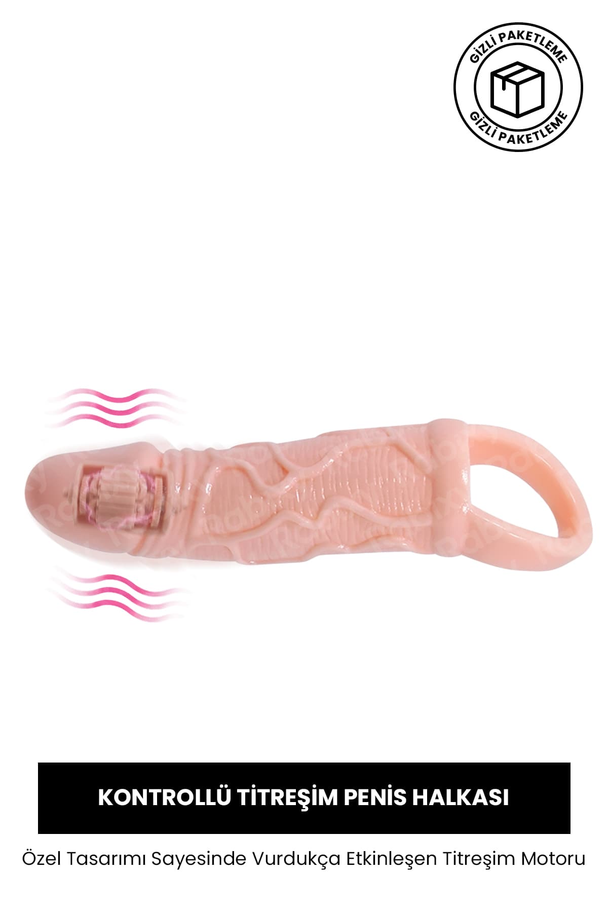 Rabixy Kontrollü Titreşim Penis Kılıfı Vurdukça Titreşen Sistem