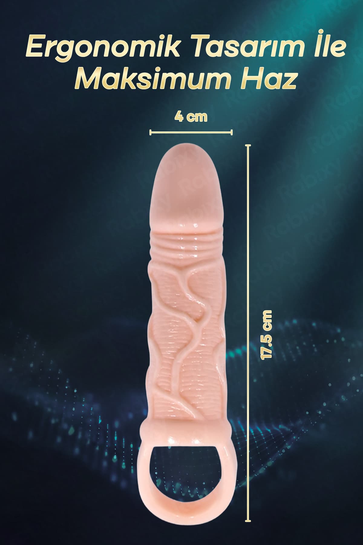Rabixy Kontrollü Titreşim Penis Kılıfı Vurdukça Titreşen Sistem 5