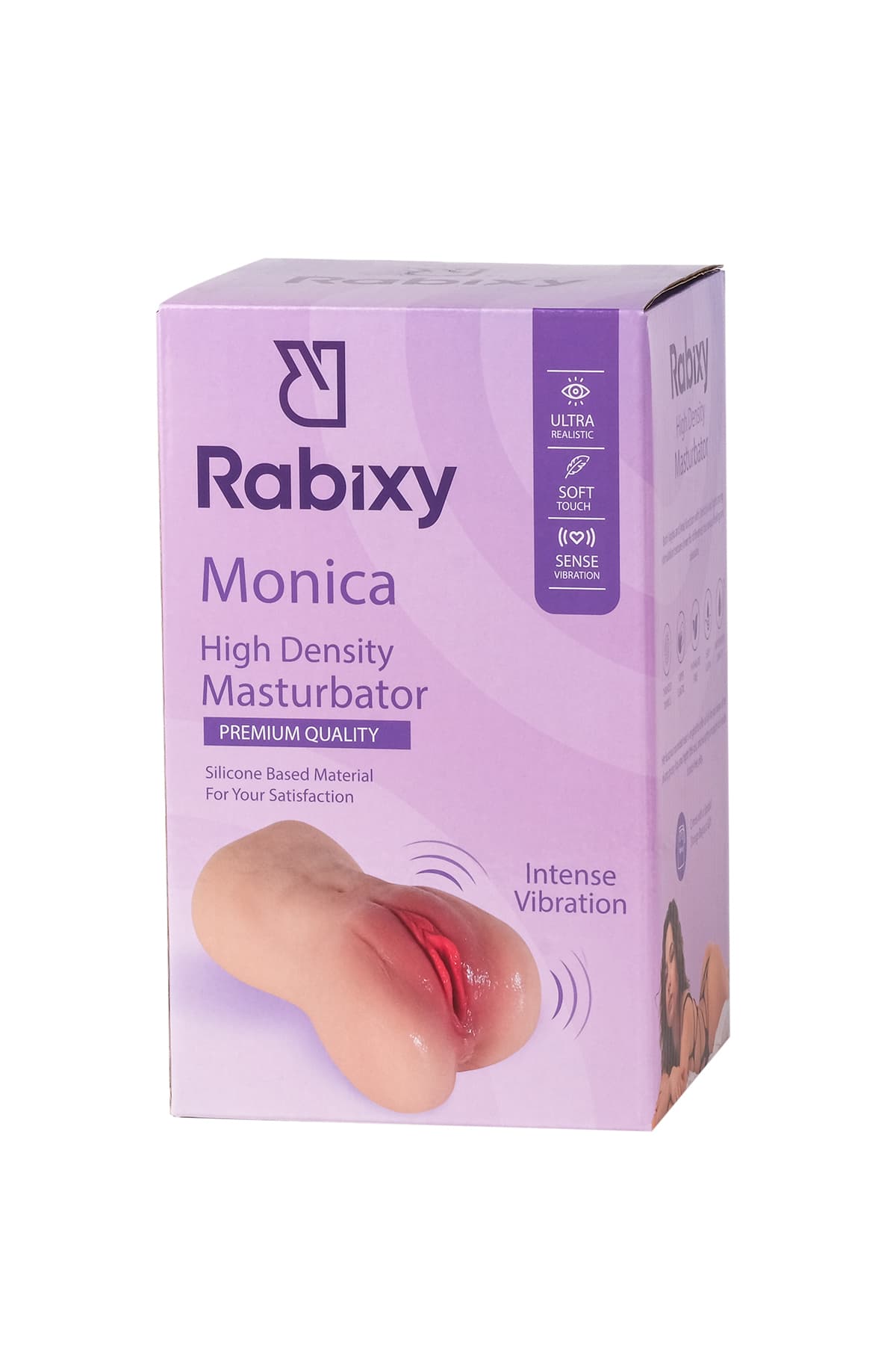 Rabixy Monica Anal Vajinal 2 Girişli Titreşimli Gerçekçi Mastürbatör 11