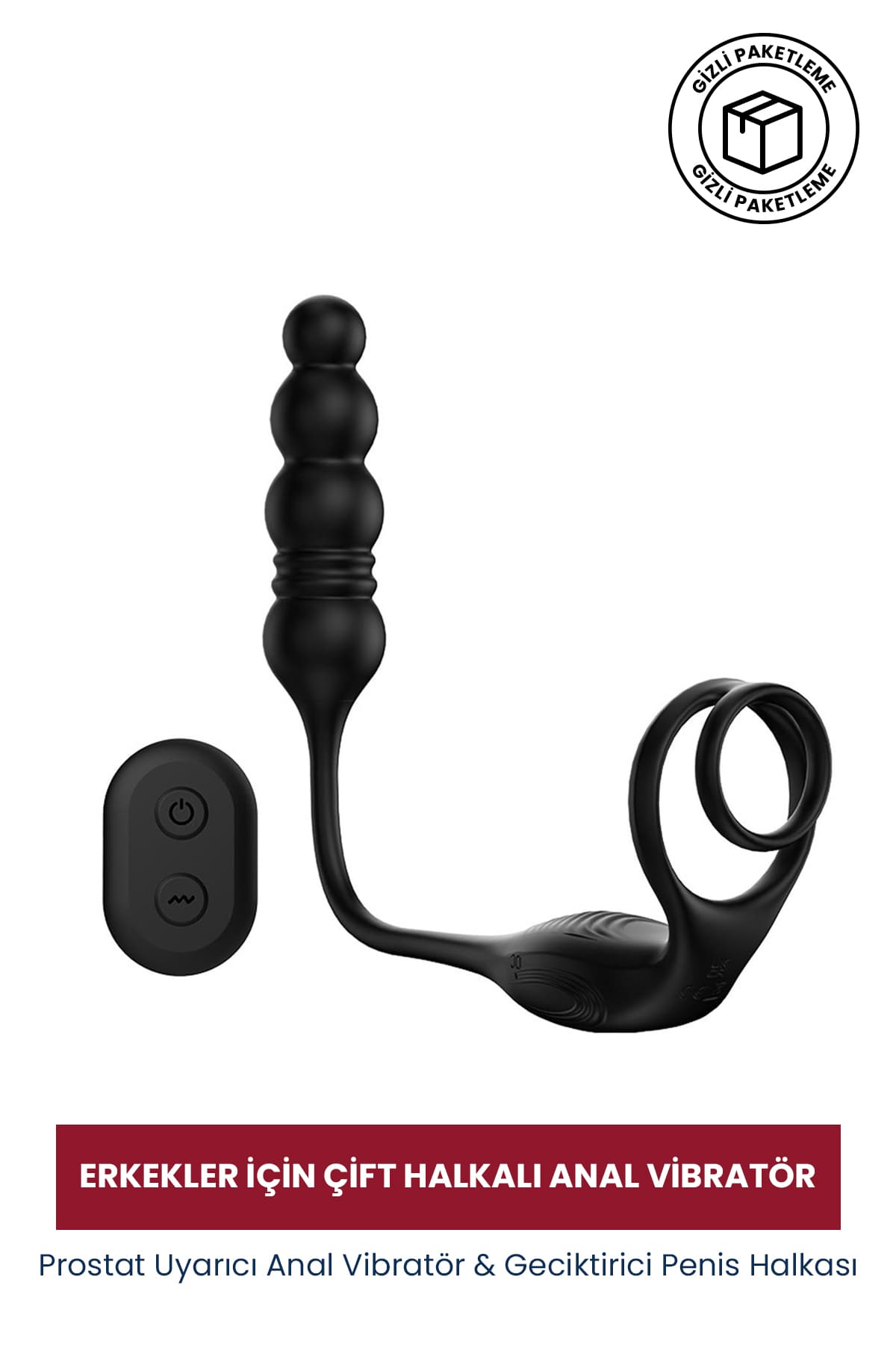 Prostat Uyarıcı Anal Vibratör ve Penis Halkası