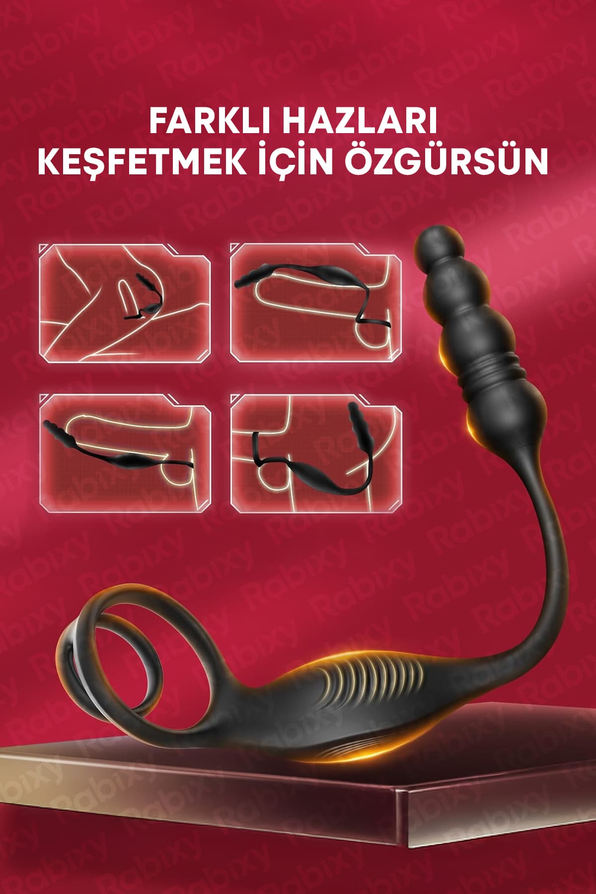 Prostat Uyarıcı Anal Vibratör ve Penis Halkası 5