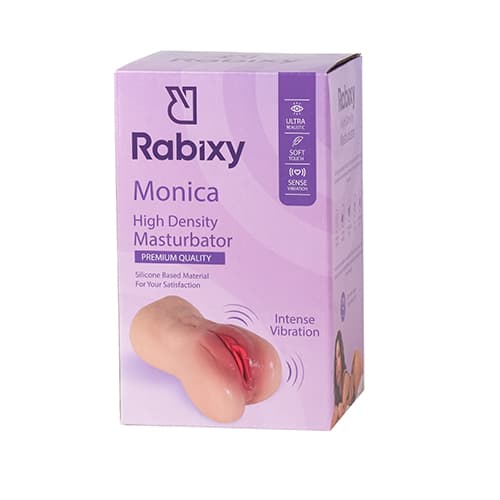 Rabixy Monica Anal Vajinal 2 Girişli Titreşimli Gerçekçi Mastürbatör 2