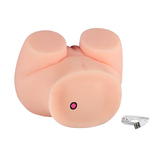 Rabixy Jolie Anal Vajinal 2 Girişli Titreşimli Büyük Boy Gerçekçi Mastürbatör 5
