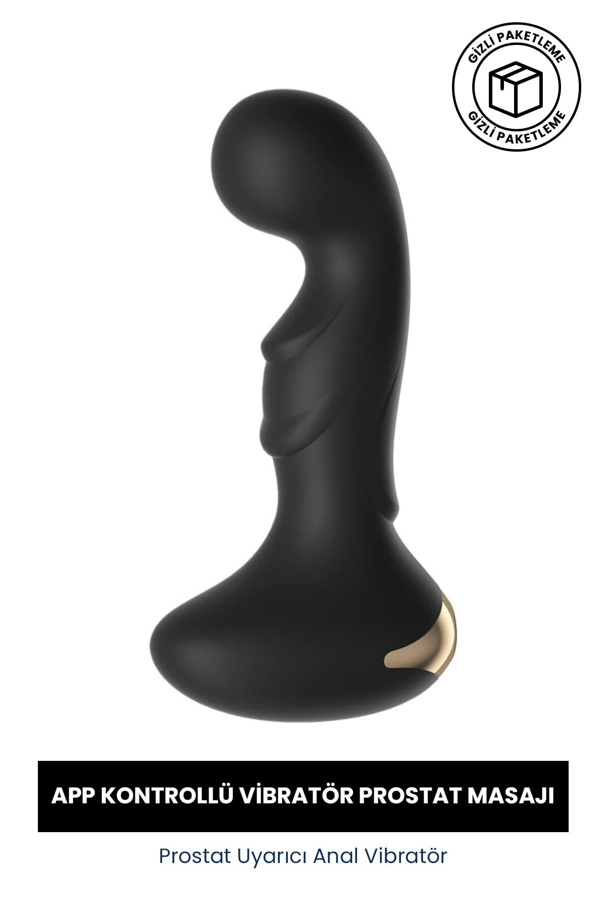 Uygulama Kontrollu Anal Vibratör Prostat Uyarıcı Anal Vajinal Unisex Vibratör