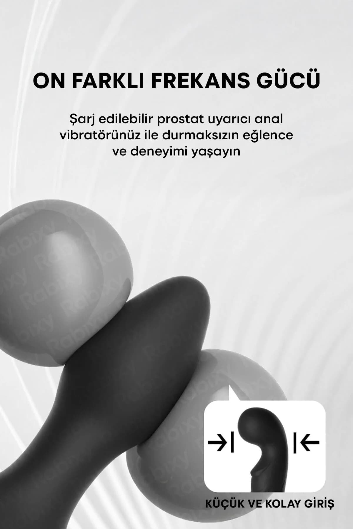 Uygulama Kontrollu Anal Vibratör Prostat Uyarıcı Anal Vajinal Unisex Vibratör 3