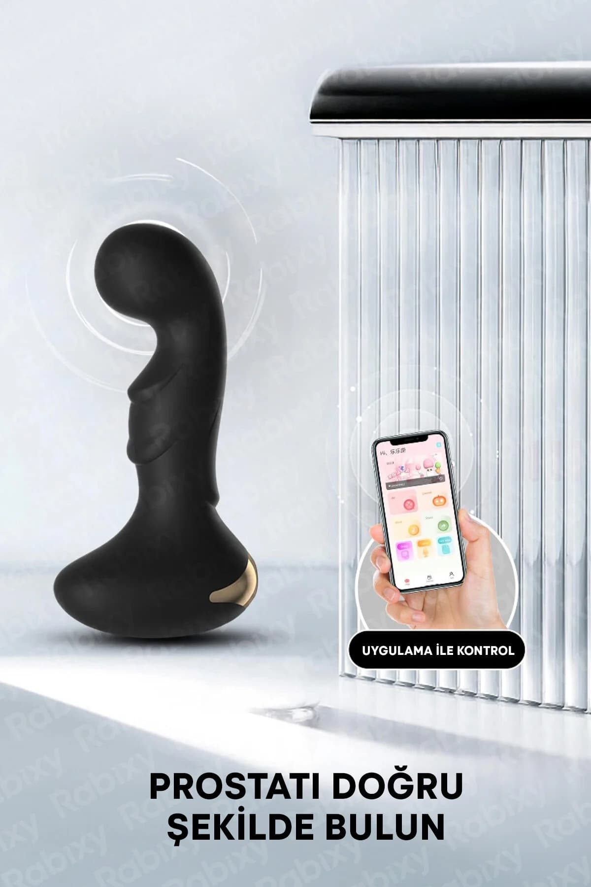 Uygulama Kontrollu Anal Vibratör Prostat Uyarıcı Anal Vajinal Unisex Vibratör 4