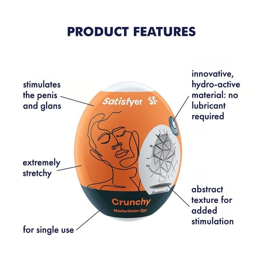 Satisfyer Masturbator Eggs - Riffle set of 3 4
