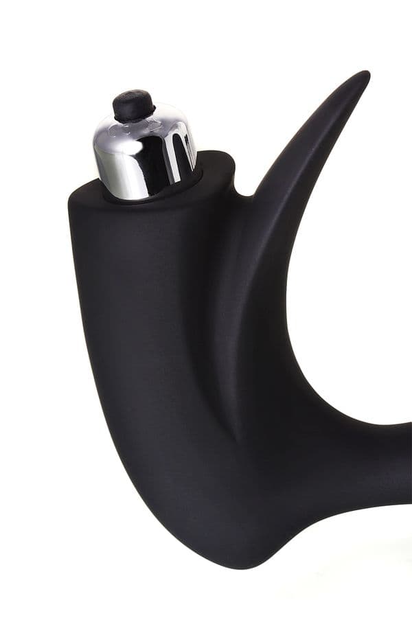 Erotist Prostat Masajı 2'si 1 Arada Anal Plug 14,4 cm 4