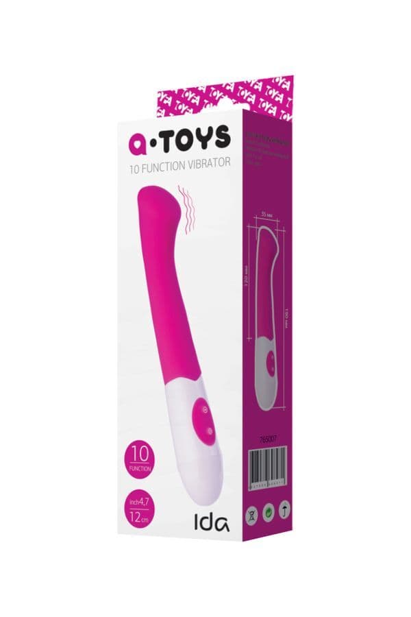 A-Toys Ida Vibratör Silikon Pembe 19 cm